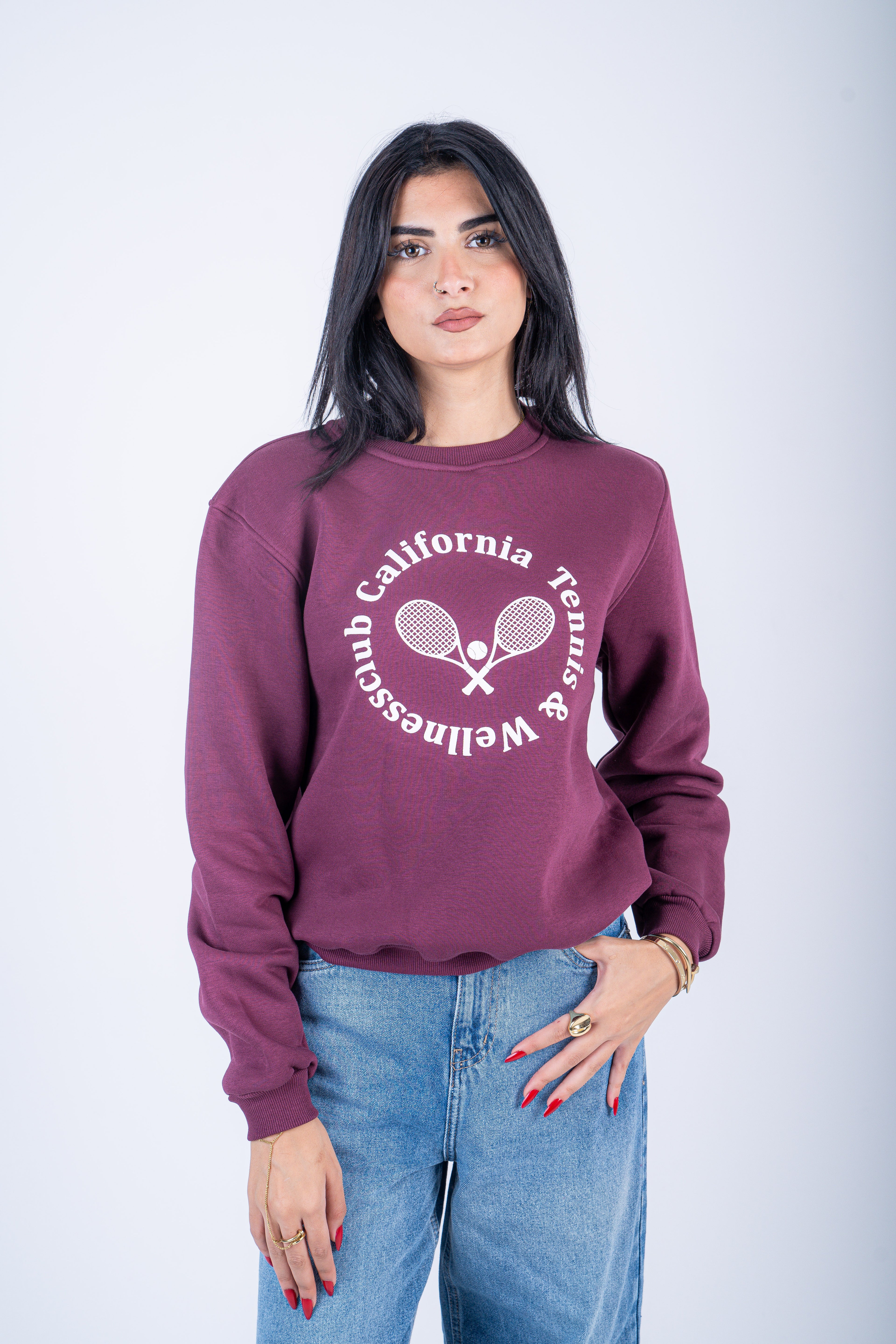 California Tennis Crew - Plum