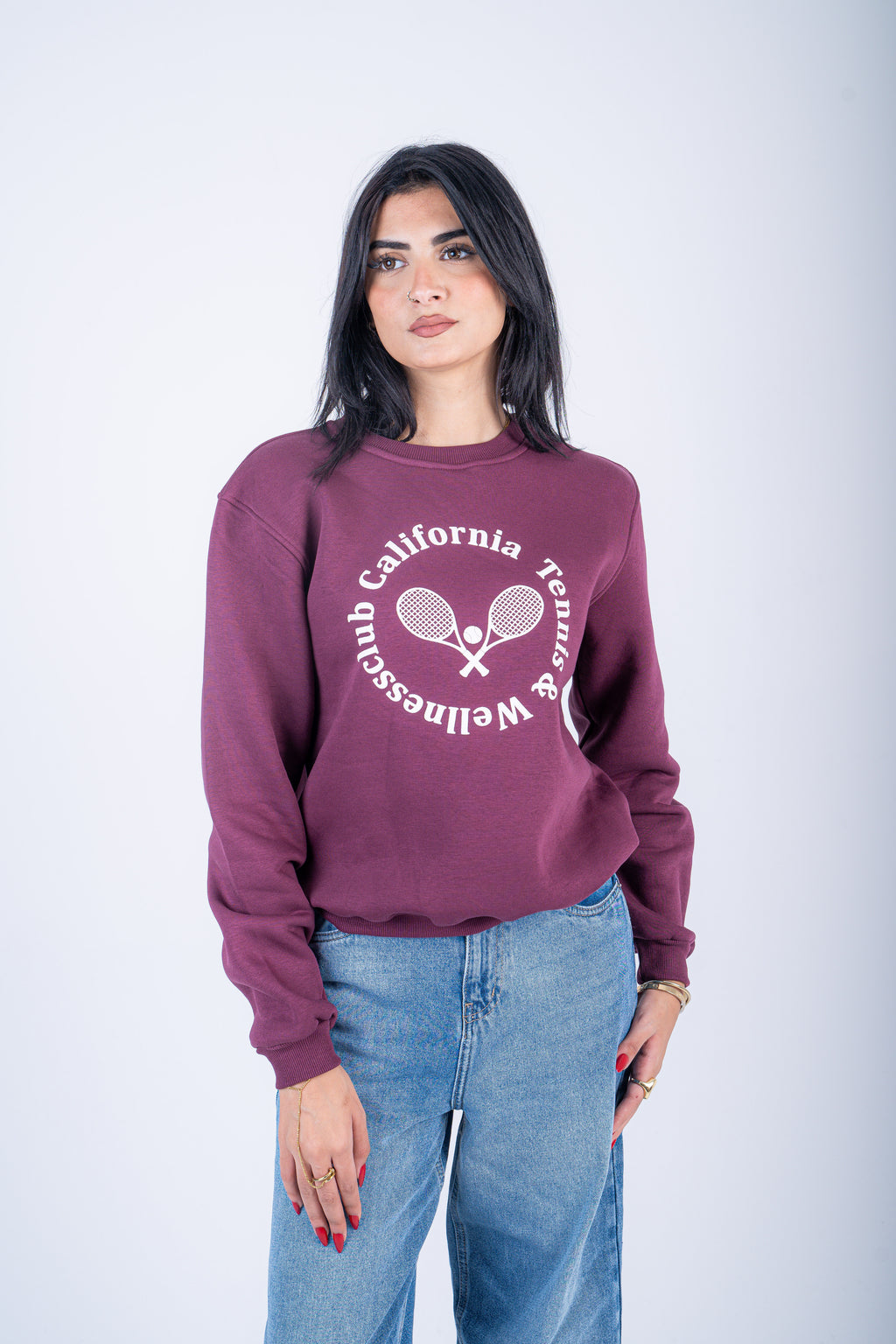 California Tennis Crew - Plum