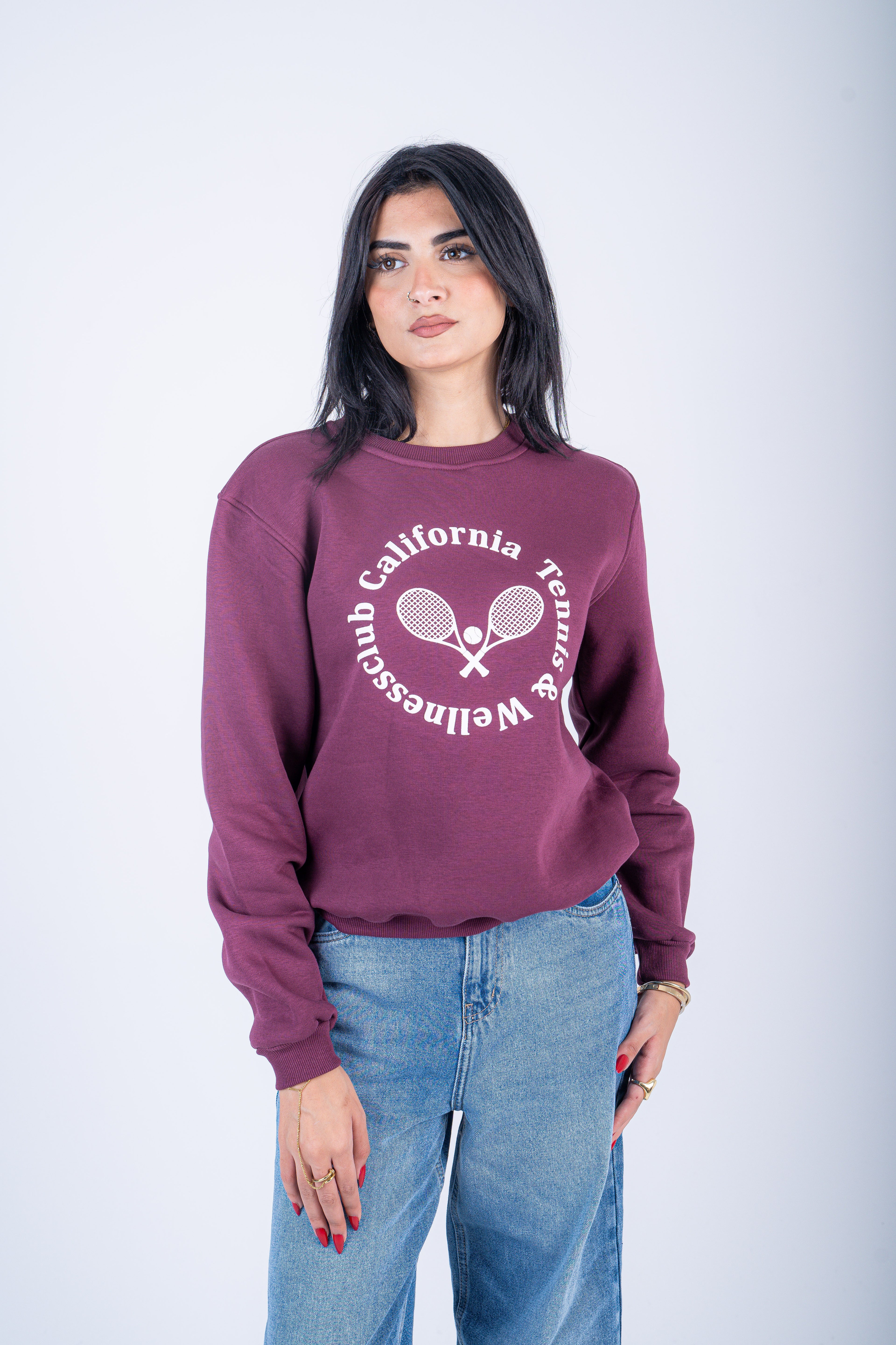 California Tennis Crew - Plum